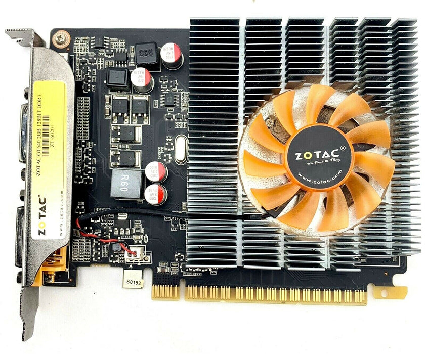 ZOTAC GeForce GT 640 2GB GDDR3 Video Graphics Card 2 x DVI, HDMI Mini ZT6020110L