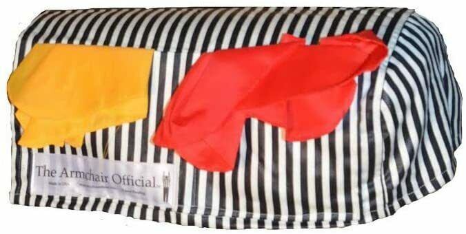 Football Couch Referee Penalty Flag set Challenge the call in College or NFL