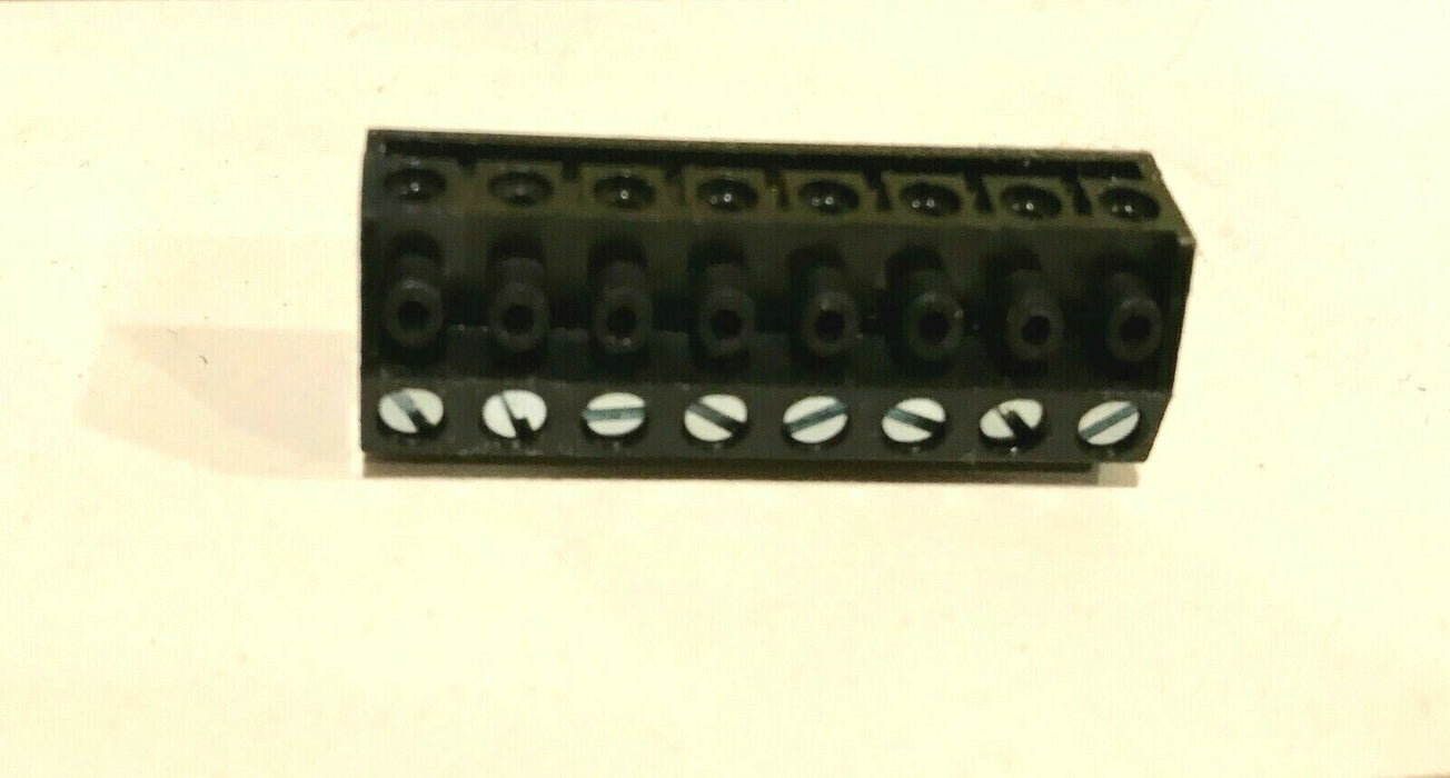 Lot of 20 EB582-08DS-000 8 Position 5mm 0.197" Black Pluggable Blocks 300VAC 15A