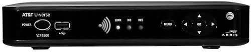 Arris VIP2500 AT&T U-Verse Wireless TV Receiver, DVR, HDTV