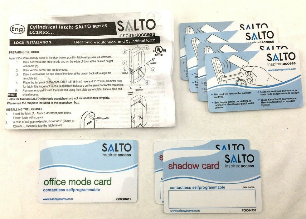 SALTO XS4 Ai6xx PARTS Door Entry Handleset Keycard Electronic Lock Hardware