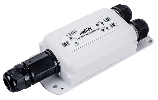 Aetek E69-602 PoE Extender GbE Gigabit Ethernet Outdoor 30W/60W/95W 500m