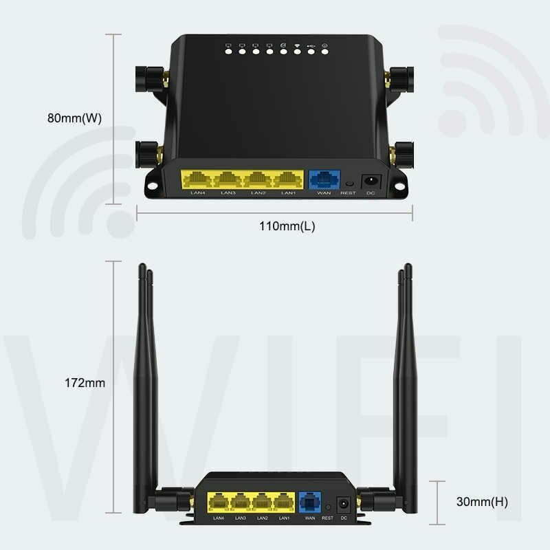 Taktikal Network WE826-T2 Wi-Fi Router 3G / 4G LTE Unlocked Network 9500 TA