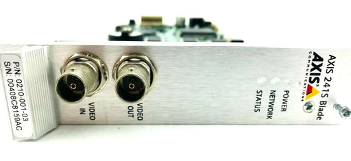 AXIS 241S Blade Video Server 1 Channel Card 0210-001 Fit 3RU Chassis 0192-004