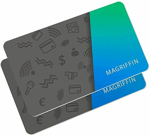 RFID Blocking Card Protector : 2-Pcs Ultra-slim Wallet Guard Shield Magriffin