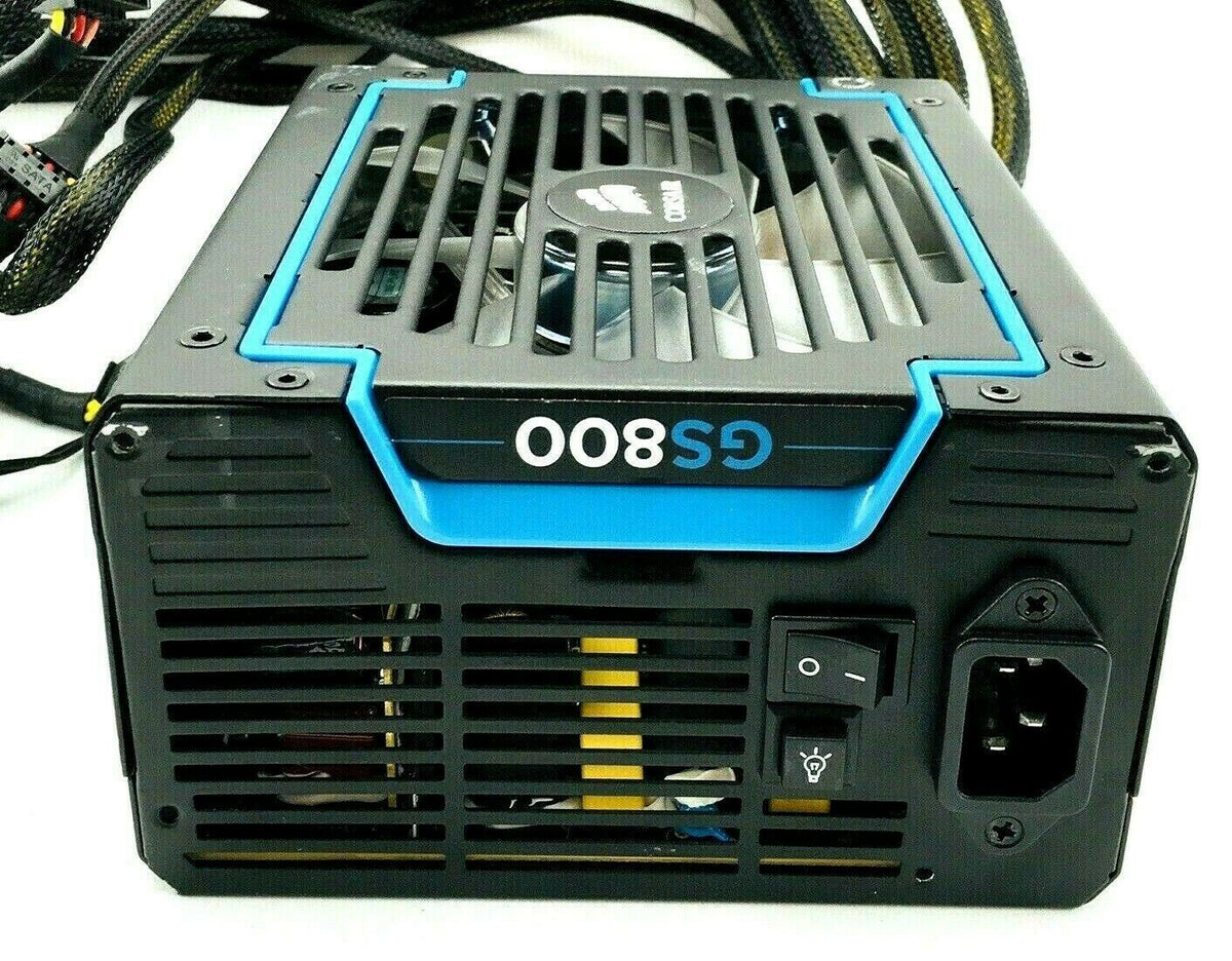 dyr mere og mere Andre steder Corsair GS800 Power Supply 800W Gaming PC PSU Blue LED Lighting 80 PLU —  Online Camera Systems