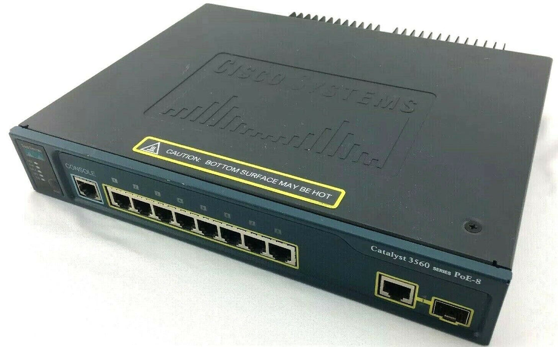 Cisco Catalyst WS-C3560-8PC-S V01 8-port Managed Gigabit Ethernet Network Switch
