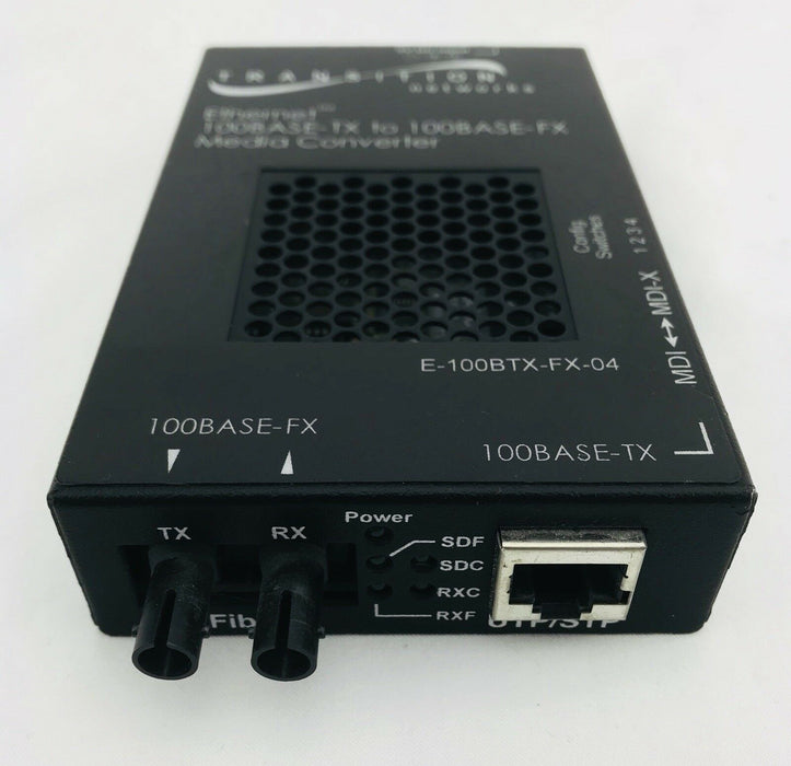 Transition Networks E-100BTX-FX-04 Fiber SC to Fast Ethernet Media Converter