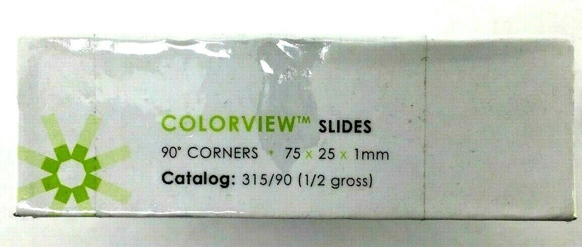 Qty 72 - Colorview Statlab Microscope Slides, 25 x 75 x 1mm Exp: 2021-03