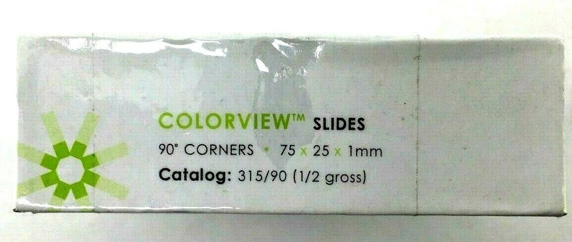 Qty 72 - Colorview Statlab Microscope Slides, 25 x 75 x 1mm Exp: 2021 ...