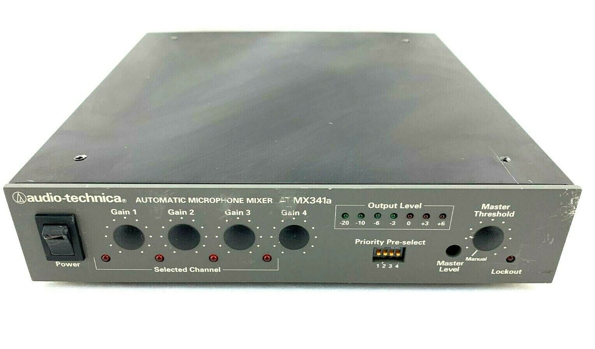 Audio-Technica AT-MX341A Automatic Microphone Mixer 4-Channel 242-4584
