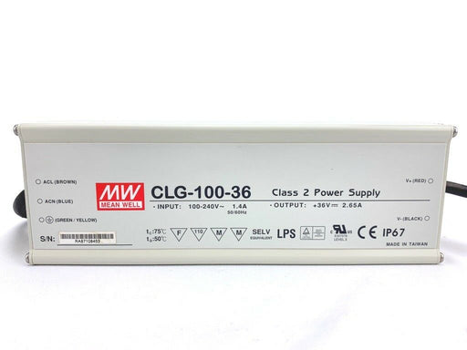 Mean Well CLG-100-36 Class 2 Industrial Power Supply 100-240V AC 36V DC 2.65A