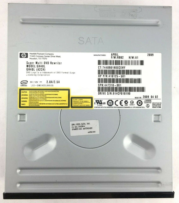 HP 410125-501 Super Multi DVD Rewriter Optical Drive 16x Internal SATA 5.25-inch
