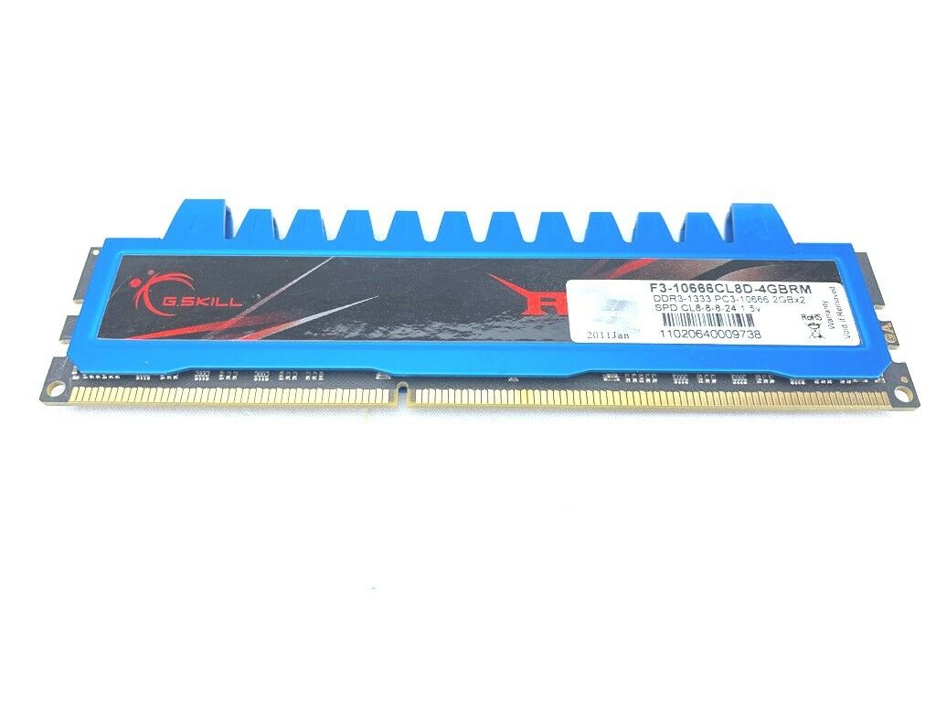 G.SKILL Ripjaws 4GB (2GB DIM x2) F3-10666CL8D-4GBRM DDR3-1333MHz Computer Memory