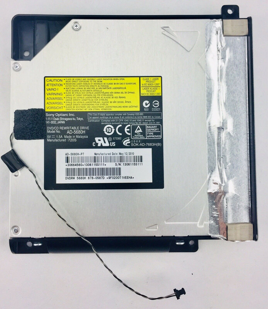Sony Apple iMAC 21.5" A1311 27" A1312 Late 2009 AD-5680H Superdrive 678-0587A