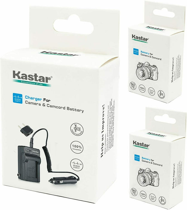 Kastar B00W0VZREG Battery 2-Pack + Charger for Canon BP-XXX and VIXIA HF XXXX