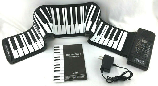 Lightahead Portable 61 Keys Roll-Up Electronic Piano Keyboard Built-in Speaker