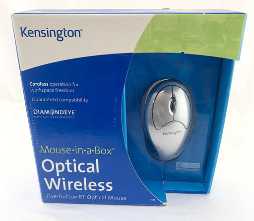 Kensington Optical Wireless 72125 Silver/Black 5 Button Gaming Mouse + Receiver