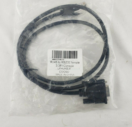 RJ45 To RS232 9-Pin 3.3ft Serial Port Female to RJ45 Female Cat5e/6 Ethernet