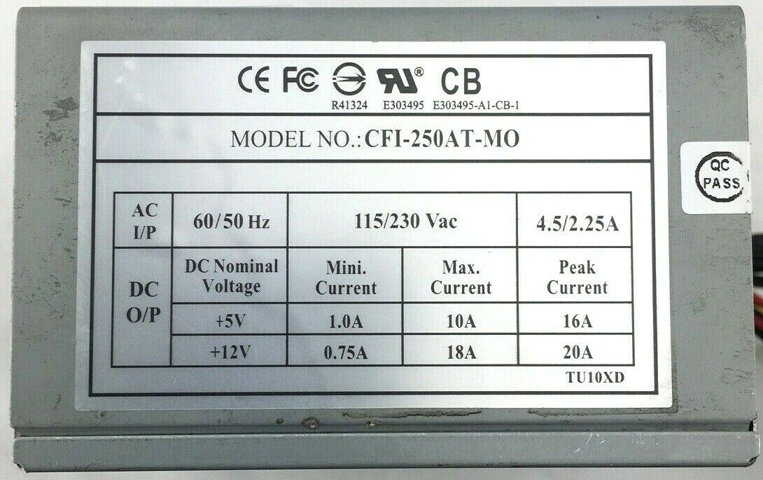 CFI-250AT-MO Power Supply PSU for Sans Digital TR8X TR8M TR8U PS_SAN_TR8MPS 350W