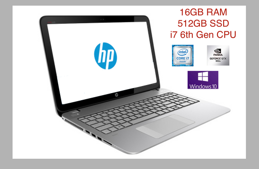 HP ENVY 15" Notebook Gaming Laptop  i7-6700HQ 16GB 512GB SSD Nvidia  i7 6th Gen
