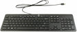 HP SK-2120 Ultra Slim Wired Black USB Keyboard US Version 803181-001 QWERTY