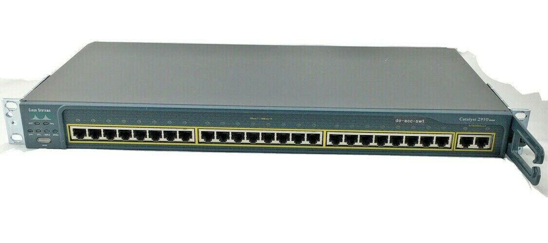 Cisco Catalyst 2950 WS-C2950T-24 24-Port Fast Ethernet Switch Managed Rack-Mount