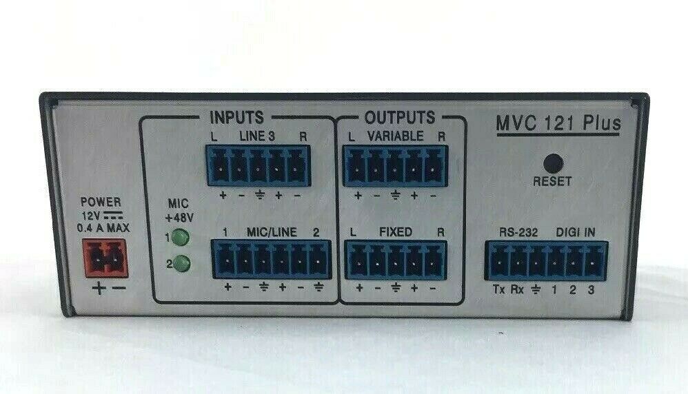 Extron MVC 121 PLUS Microphone Volume Control And Line Level DSP Mixer 60-572-01