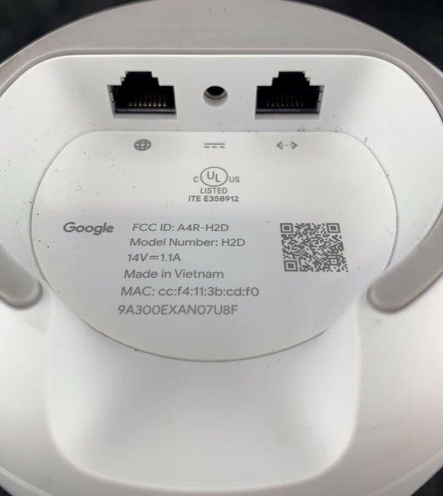 Google Nest Wi-Fi Router, White, Model H2D
