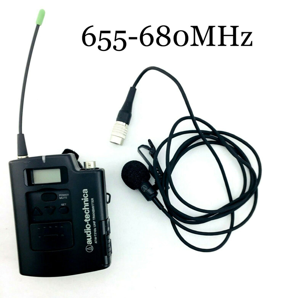 Audio-Technica ATW-T310bD 655-680 MHz UHF Wireless Transmitter Bodypack w/ Mic