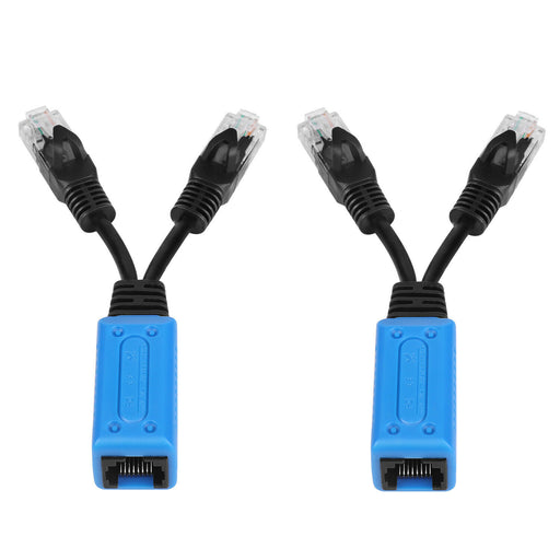 RJ45 Port PoE Power Combiner 2-Pack Make 60W PoE Ultra w/ 2x 30W PoE+ Ports