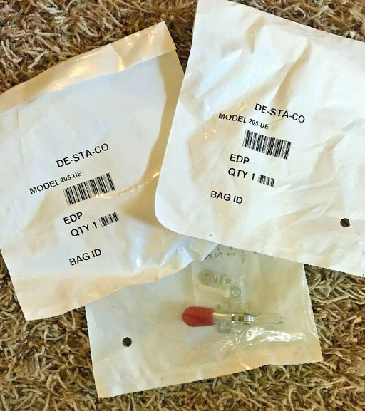 DE-STA-CO Model 205-UE Horizontal Manual Hold-Down Clamps Low-Profile Pack Of 3