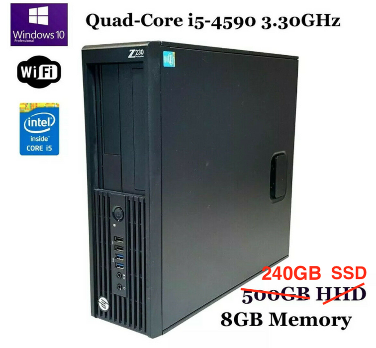 hp ワークステーション  Z230 SFF Workstation(SSD新品) 第 Intel Xeon SSD 120GB メモリ 8GB Windows10 - 2