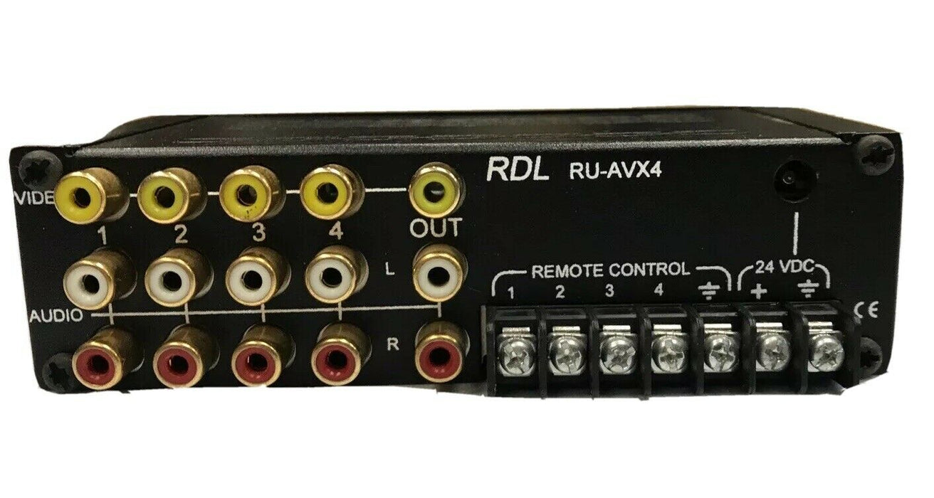 RDL RU-AVX4 4-Channel Audio Video Switcher