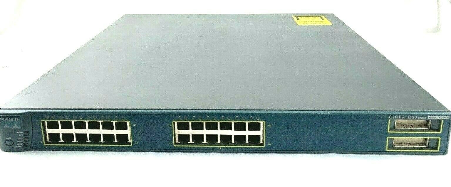 Cisco Catalyst WS-C3550-24PWR-SMI 24-Port Managed Network Switch Fast Ethernet