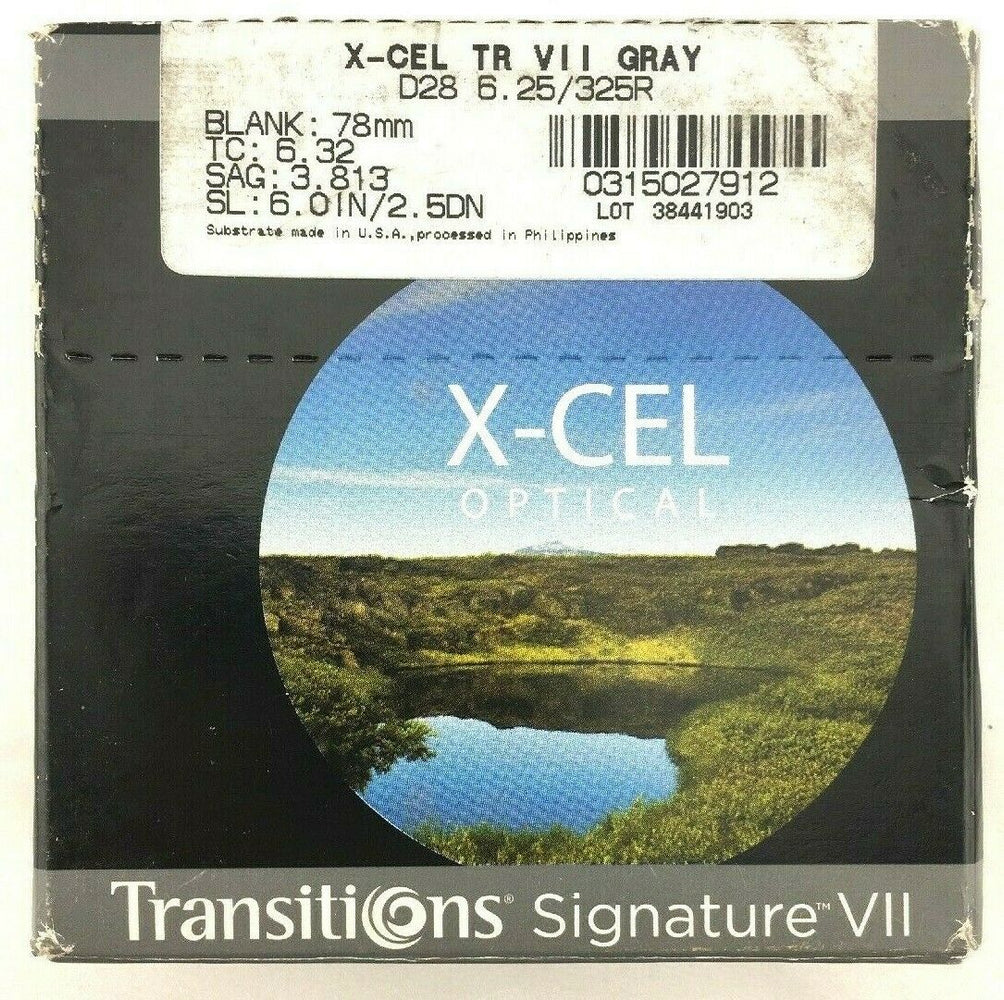 X-Cel TR VII GRAY D28 6.25/325R 0315027912 Transitions Lenses Signature VII