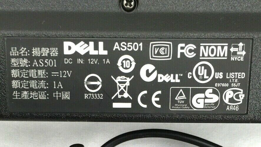 Dell AS501 Computer Speakers Multimedia Sound Bar for UltraSharp Brand Monitors
