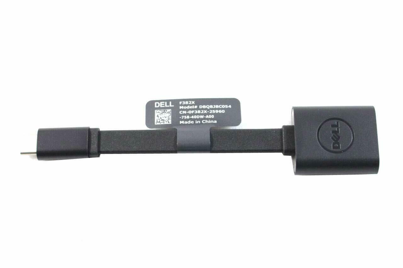 Genuine Dell DBQBJBC054 USB-C to USB-A 3.0 Black Adapter Cable YYG9W