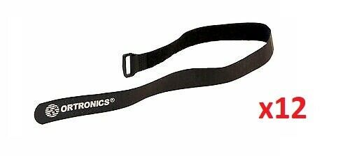 Ortronics Legrand OR-70700084-00 18" D-Ring Cable Management Straps Tape 12 Pack