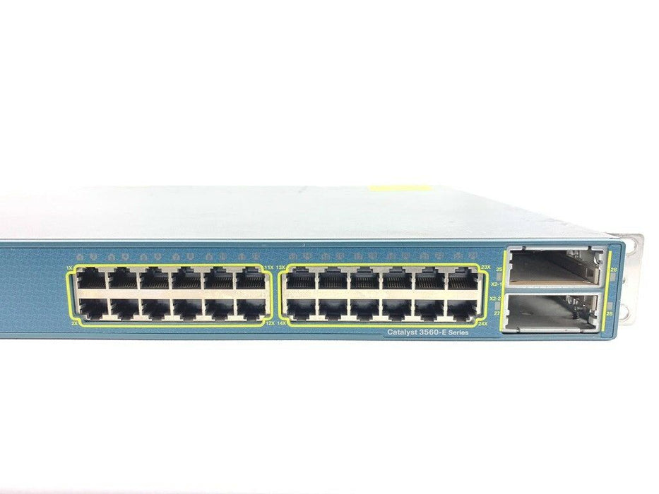 Cisco Catalyst WS-C3560E-24TD 24-Port 10GE(X2) Managed Gigabit Ethernet Switch