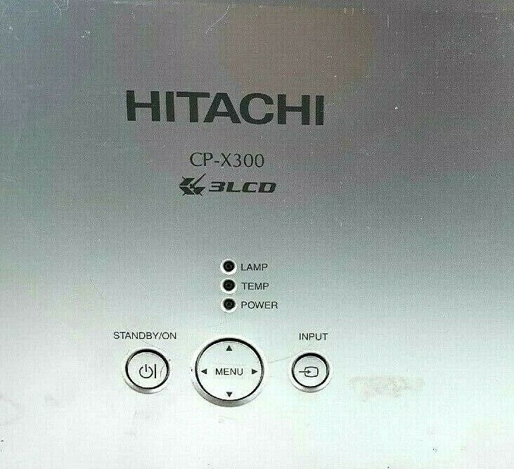 Hitachi CP-X300 3LCD Portable Projector 2600 Lumens 500:1 HD UXGA Tested