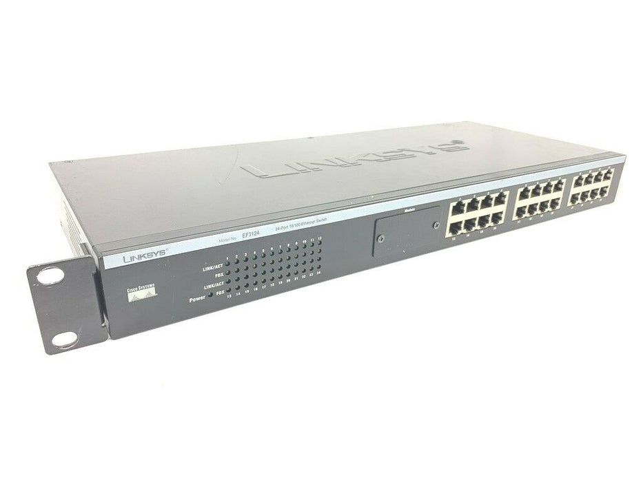 Linksys EF3124 24-Port 10/100 Fast Ethernet Managed Network Switch 200Mbps