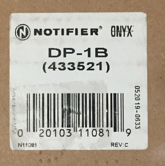 DP-1B NOTIFIER BLACK BLANK DRESS PANEL (NEW- OPEN BOX)
