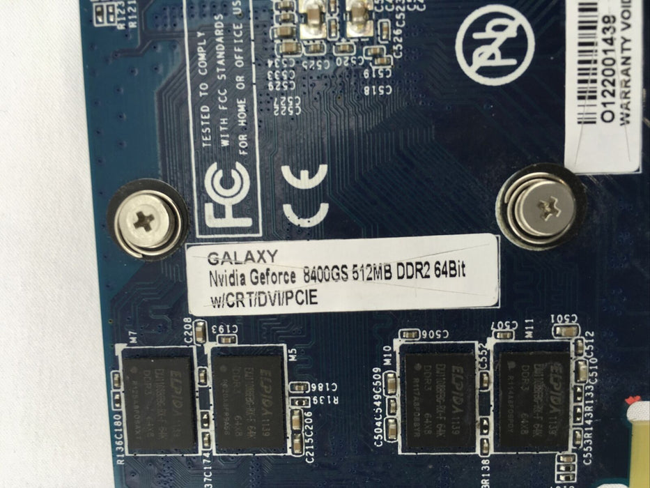 Galaxy NVIDIA GeForce 8400GS VGA HDMI DVI  512MB PCIE Video Card FREE SHIPPING!