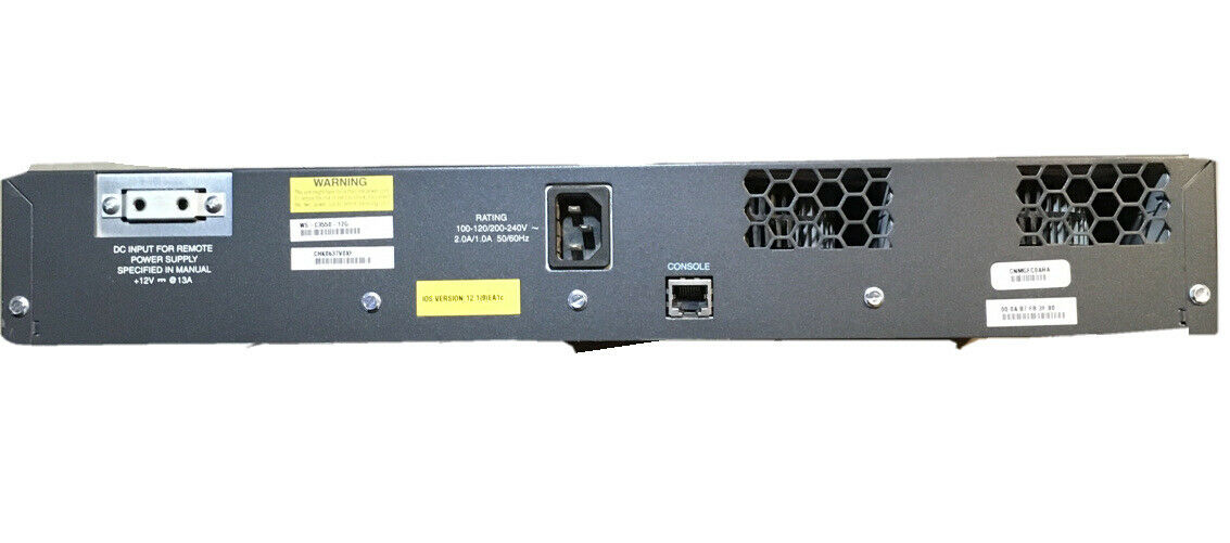 Cisco WS-C3550-12G Network Switch Gigabit Ethernet Catalyst 3550 Stackable