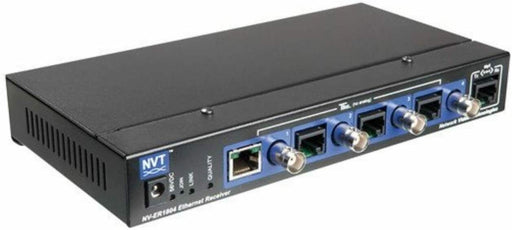 NVT NV-ER1804 TBus Ethernet over Coax/UTP Receiver 4-Port 10/100BaseT PoE+