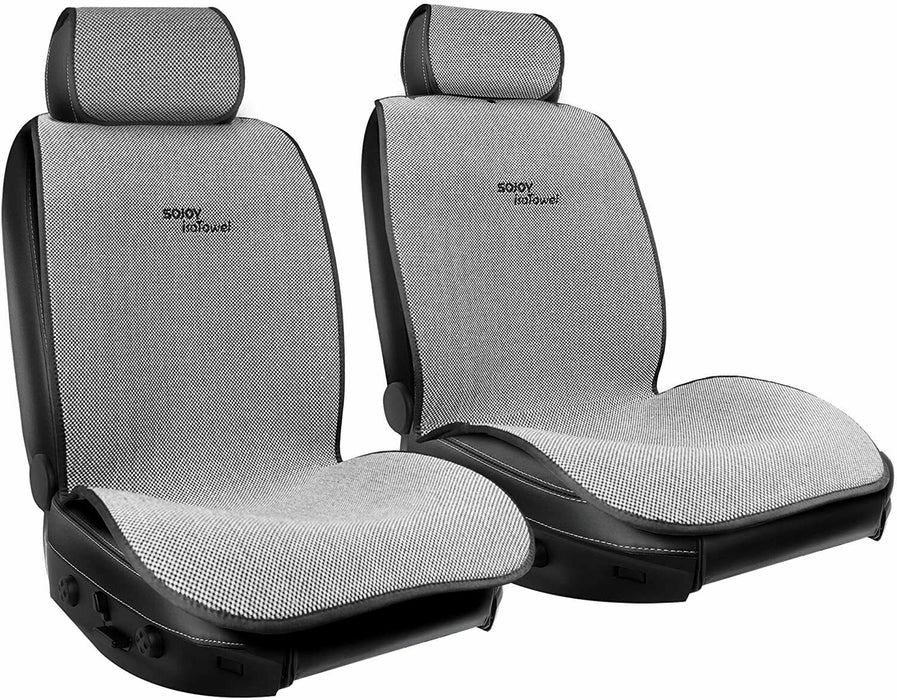 Sojoy Car Seat Cover Four Seasons Quick-Dry Universal Seat Cushion (Black&White)