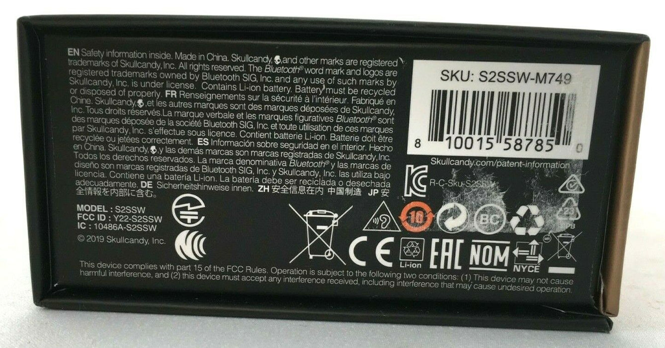 Skullcandy Java Monster Earbuds Case Bluetooth Indy True Wireless S2SS ...