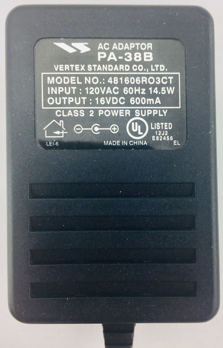 Vertex Standard CD-30 Desktop Charger With PA-38B AC Adapter