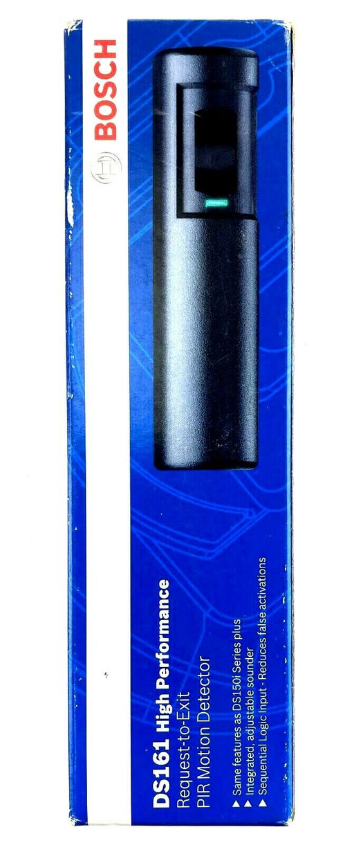 Bosch DS161 Request To Exit PIR Sensor with Sounder Black in Retail Packaging